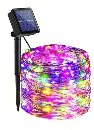 Fairy Lights Solar Garden Lights String Lights with 8 Modes Waterproof Wire Lights for Patio Yard Trees Christmas Party - www.AmBreak.com - 