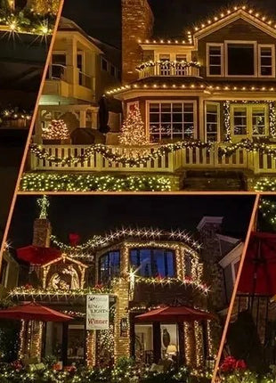 Fairy Lights Solar Garden Lights String Lights with 8 Modes Waterproof Wire Lights for Patio Yard Trees Christmas Party - www.AmBreak.com - 