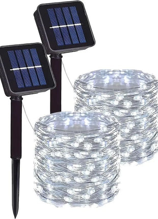 Fairy Lights Solar Garden Lights String Lights with 8 Modes Waterproof Wire Lights for Patio Yard Trees Christmas Party - www.AmBreak.com - 