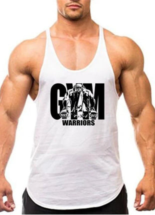 Gym Bodybuilding Tank Tops Fashion Y - back Suspenders Vests Cotton Breathable Sleeveless Singlets Mens Fitness Muscle Sport Shirt - www.AmBreak.com - 
