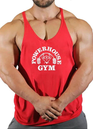 Gym Top Men Bodybuilding Shirt Fitness Men's Vest Singlet Sleeveless Sweatshirt Man Clothes Clothing Stringer Vests Singlets - www.AmBreak.com - 
