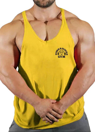 Gym Top Men Bodybuilding Shirt Fitness Men's Vest Singlet Sleeveless Sweatshirt Man Clothes Clothing Stringer Vests Singlets - www.AmBreak.com - 