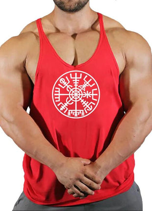 Gym Vest Fitness Shirt Muscle Man Singlet Men Tank Tops Stringer Sleeveless Sweatshirt Men's Singlets Top for Fitness Clothing - www.AmBreak.com - 