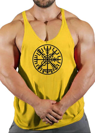 Gym Vest Fitness Shirt Muscle Man Singlet Men Tank Tops Stringer Sleeveless Sweatshirt Men's Singlets Top for Fitness Clothing - www.AmBreak.com - 
