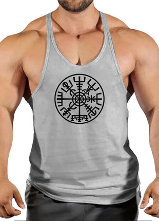 Gym Vest Fitness Shirt Muscle Man Singlet Men Tank Tops Stringer Sleeveless Sweatshirt Men's Singlets Top for Fitness Clothing - www.AmBreak.com - 