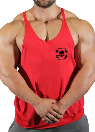 Gym Vest Fitness Shirt Muscle Man Singlet Men Tank Tops Stringer Sleeveless Sweatshirt Men's Singlets Top for Fitness Clothing - www.AmBreak.com - 