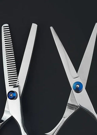 Hairdressing Scissors Stainless Steel Professional Hairdressing Scissors Cutting Thinning Scissors Barber Shear Home Salon - www.AmBreak.com - 