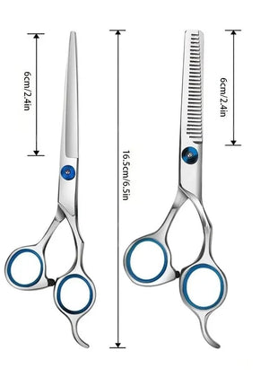 Hairdressing Scissors Stainless Steel Professional Hairdressing Scissors Cutting Thinning Scissors Barber Shear Home Salon - www.AmBreak.com - 