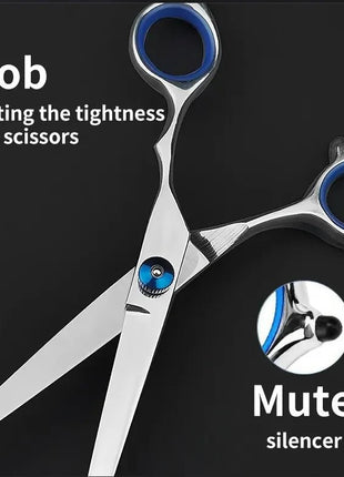 Hairdressing Scissors Stainless Steel Professional Hairdressing Scissors Cutting Thinning Scissors Barber Shear Home Salon - www.AmBreak.com - 