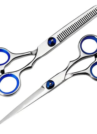 Hairdressing Scissors Stainless Steel Professional Hairdressing Scissors Cutting Thinning Scissors Barber Shear Home Salon - www.AmBreak.com - 