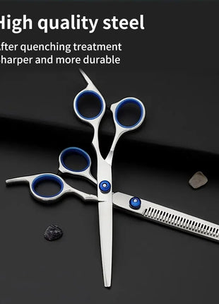 Hairdressing Scissors Stainless Steel Professional Hairdressing Scissors Cutting Thinning Scissors Barber Shear Home Salon - www.AmBreak.com - 
