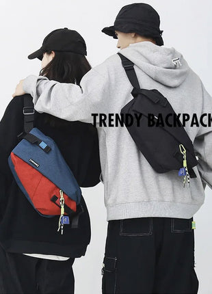 High Quality Nylon Panelled Waist Packs 2024 New Brand Unisex Chest Pack Casual Outdoor Travel Crossbody Bag Men Wasit Belt Bags - www.AmBreak.com - 