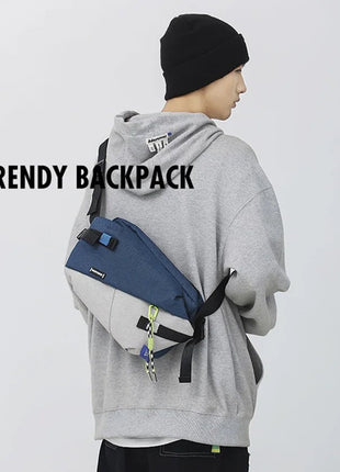 High Quality Nylon Panelled Waist Packs 2024 New Brand Unisex Chest Pack Casual Outdoor Travel Crossbody Bag Men Wasit Belt Bags - www.AmBreak.com - 