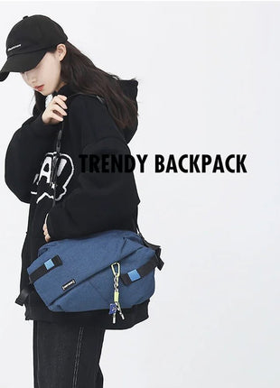 High Quality Nylon Panelled Waist Packs 2024 New Brand Unisex Chest Pack Casual Outdoor Travel Crossbody Bag Men Wasit Belt Bags - www.AmBreak.com - 