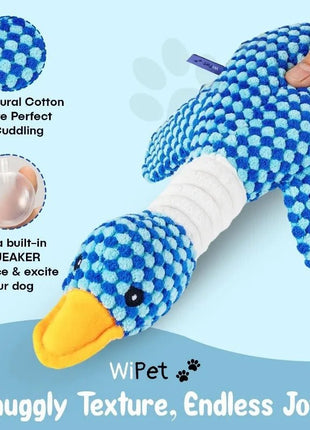 Indestructible Cat Dog Toys for Aggressive Chewers Cats Dogs,Chew Squeak Toy Cats Dogs Interactive Plush Doll Pet Products - www.AmBreak.com - 