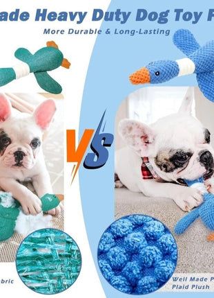 Indestructible Cat Dog Toys for Aggressive Chewers Cats Dogs,Chew Squeak Toy Cats Dogs Interactive Plush Doll Pet Products - www.AmBreak.com - 