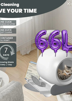 Intelligent Automatic Multiple Smart Cat Litter Box areneros para gatos Self Cleaning Litter Box for Cats Luxury Self - cleaning - www.AmBreak.com - 
