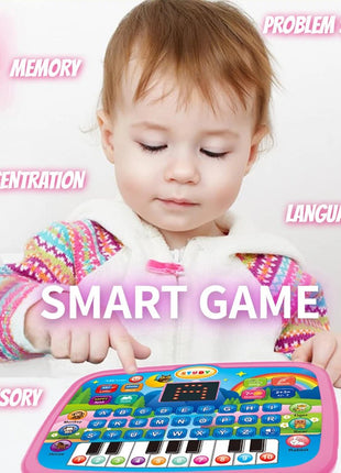 Kids’ Education Tablet Toy, Age 3+ Literacy Math Music Learning, Doubles as Electronic Keyboard, Birthday Christmas Gift - www.AmBreak.com - 