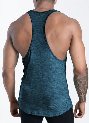 Men's Sports Fitness Tank Top Summer GYM Training Undershirt Running Basketball Quick Drying Breathable loose Tank Top men tops - www.AmBreak.com - 