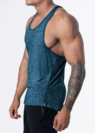 Men's Sports Fitness Tank Top Summer GYM Training Undershirt Running Basketball Quick Drying Breathable loose Tank Top men tops - www.AmBreak.com - 