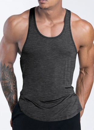 Men's Sports Fitness Tank Top Summer GYM Training Undershirt Running Basketball Quick Drying Breathable loose Tank Top men tops - www.AmBreak.com - 