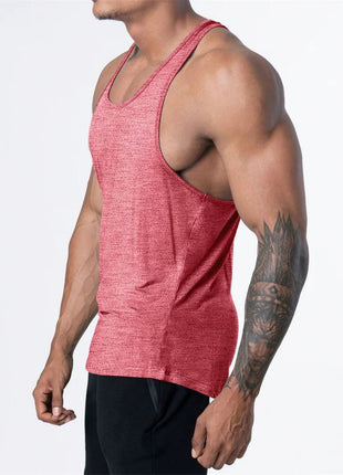Men's Sports Fitness Tank Top Summer GYM Training Undershirt Running Basketball Quick Drying Breathable loose Tank Top men tops - www.AmBreak.com - 