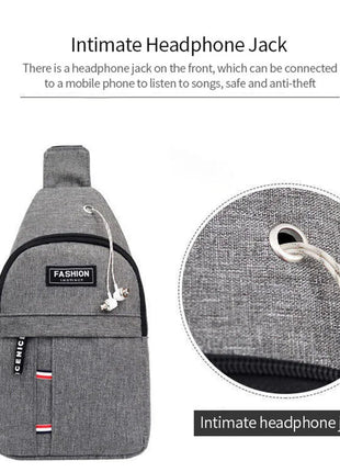 Men's Waterproof Large Capacity Fanny Pack, Adjustable Strap For Outdoor Activities, Travel Running, Hiking, And Cycling - www.AmBreak.com - 