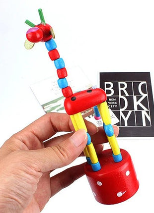 Montessori Toys Educational Wooden Toys for Children Early Learning Exercise Baby Fingers Flexible Materials Giraffe Toy Gifts - www.AmBreak.com - 