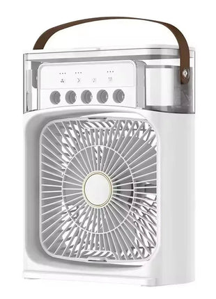 New 3 In 1 Fan AIr Conditioner Household Small Air Cooler LED Night Light Portable Humidifier Air Adjustment Fan Office Home Fan - www.AmBreak.com - 