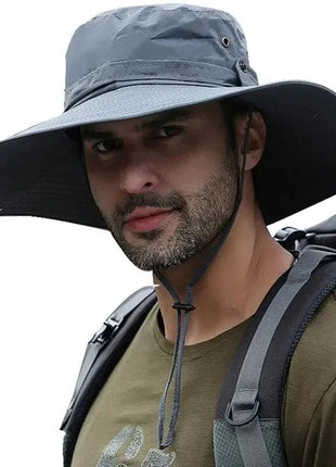 New Sun Protection Fishing Hat Summer Breathable Mesh Camping Hiking Caps Anti - UV Sun Hat Mountaineering Caps Men's Panama Hat - www.AmBreak.com - 