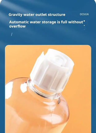 Pet Bowls With Water Feeder, 3 In 1 Ear Design Tilted Cat Water And Food Bowl Set With Gravity Water Bottle For Neck Protection - www.AmBreak.com - 