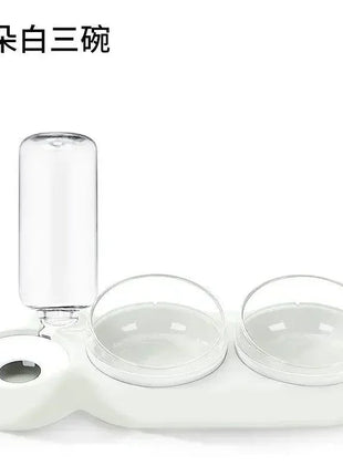 Pet Cat Food Bowl, Splash - proof Water, Three Bowl Neck Protection, Automatic Feeder, Water Storage Dispenser, Pet Dog Feeder - www.AmBreak.com - 