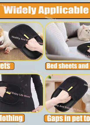 Pet Hair Cleaning And Collection Gloves Pet Double - sided Multi - functional Beauty Glove Tool Reduce The Pressure Of Pet Ownership - www.AmBreak.com - 