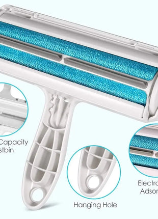 Pet Hair Remover Roller - Dog & Cat Fur Remover with Self - Cleaning Base - Efficient Animal Hair Removal Tool - Perfect for Furni - www.AmBreak.com - 