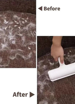 Pet Hair Remover Roller - Dog & Cat Fur Remover with Self - Cleaning Base - Efficient Animal Hair Removal Tool - Perfect for Furni - www.AmBreak.com - 