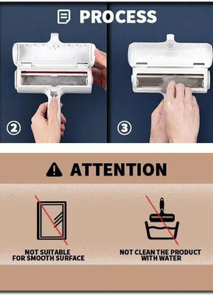 Pet Hair Remover Roller - Dog & Cat Fur Remover with Self - Cleaning Base - Efficient Animal Hair Removal Tool - Perfect for Furni - www.AmBreak.com - 