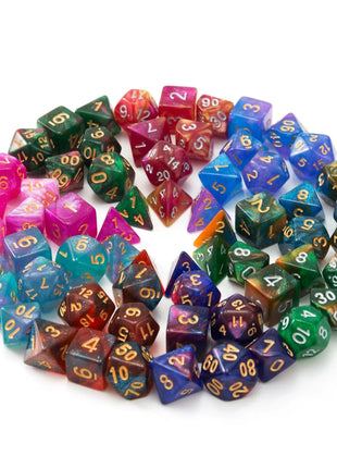 Polyhedral Dice Set for DND RPG Tabletop Roleplaying Board Games Dice 7pcs/lot D4 D6 D8 D10 D12 D20 Multifaceted Table Game Dice - www.AmBreak.com - 