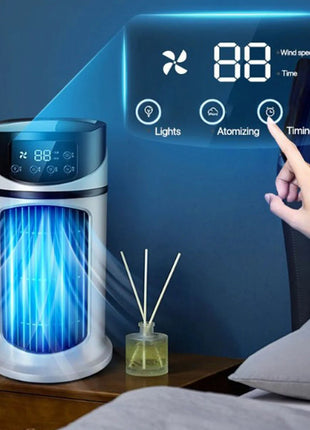 Portable Conditioner Portable Mini Conditioner Mobile Multifunction Cooler Fan Water Cooling Fan for Office Home - www.AmBreak.com - 