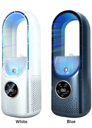 Portable Mini Air Conditioner USB Air Cooler Bladeless Electric Fan 6 - speed Silent Timed Air Conditioner Cooling Fan - www.AmBreak.com - 