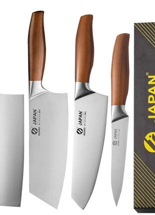 Professional Japanese Kitchen Knives Set Stainless Steel Fish Fillet Meat Cleaver Chef Knife Slicing Santoku Knife Cooking Tools - www.AmBreak.com - 