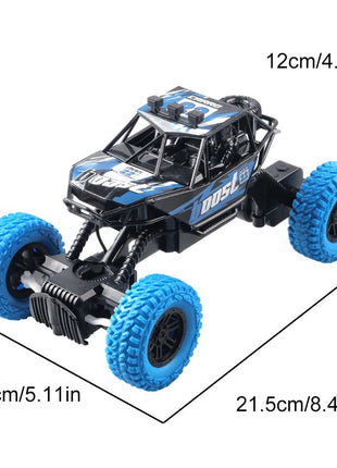 Remote control car with colorful flashing lights, rubber wheels, off - road toy car suitable for Christmas children's gifts - www.AmBreak.com - 