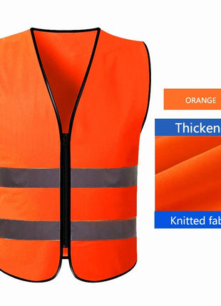 Safety High Visibility Vest Adjustable Security Vests Traffic Night Outdoor For Running Cycling Sports - www.AmBreak.com - 