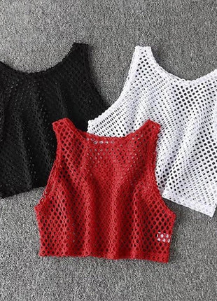 Sexy Fitness Gym Yoga Top T Shirt Women Sleeveless Workout Shirts Vest Quick Dry Loose Sport Tank Tops Running Training Jogging - www.AmBreak.com - 