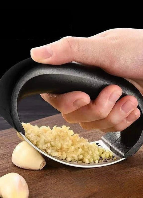 Stainless Steel Garlic Press Crusher Manual Garlic Mincer Chopping Garlic Tool Fruit Vegetable Tools Kitchen Accessories Gadget - www.AmBreak.com - 