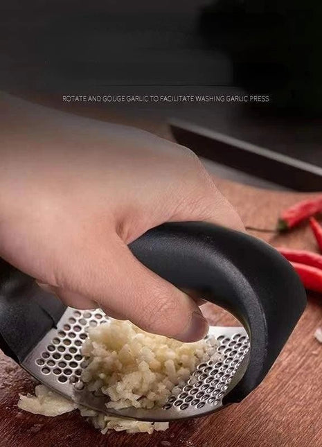 Stainless Steel Garlic Press Crusher Manual Garlic Mincer Chopping Garlic Tool Fruit Vegetable Tools Kitchen Accessories Gadget - www.AmBreak.com - 