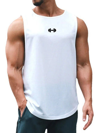 Summer Men's Gym Tank Top Fitness Training Clothing Quick - drying Loose Bodybuilding Sleeveless Shirt Men Fashion Basketball Vest - www.AmBreak.com - 