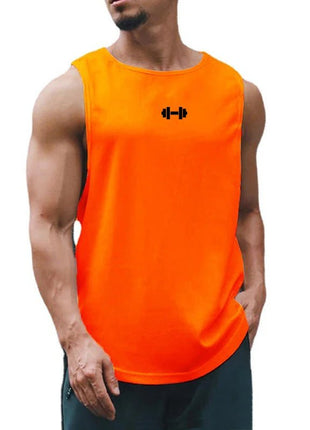 Summer Men's Gym Tank Top Fitness Training Clothing Quick - drying Loose Bodybuilding Sleeveless Shirt Men Fashion Basketball Vest - www.AmBreak.com - 
