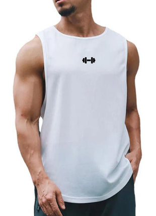 Summer Men's Gym Tank Top Fitness Training Clothing Quick - drying Loose Bodybuilding Sleeveless Shirt Men Fashion Basketball Vest - www.AmBreak.com - 