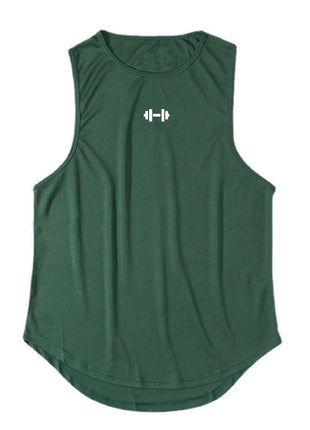 Summer Men's Gym Tank Top Fitness Training Clothing Quick - drying Loose Bodybuilding Sleeveless Shirt Men Fashion Basketball Vest - www.AmBreak.com - 