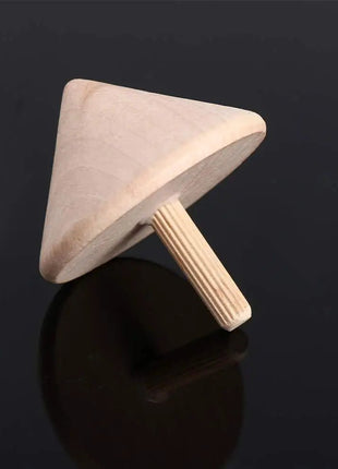 Top Desktop Art Craft Kindergarten Toy For Children Wooden Rotate Gyro Wooden Spinning Tops DIY Gyroscope Toys Gyro Toys - www.AmBreak.com - 